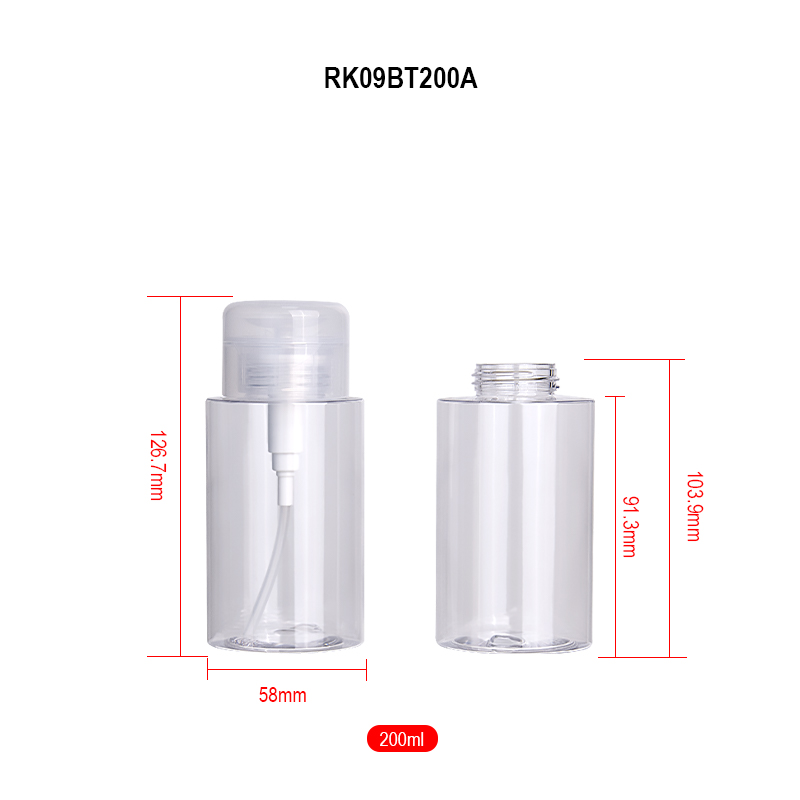 200ml makeup remover bottle detail 200ml makeup remover bottle detail