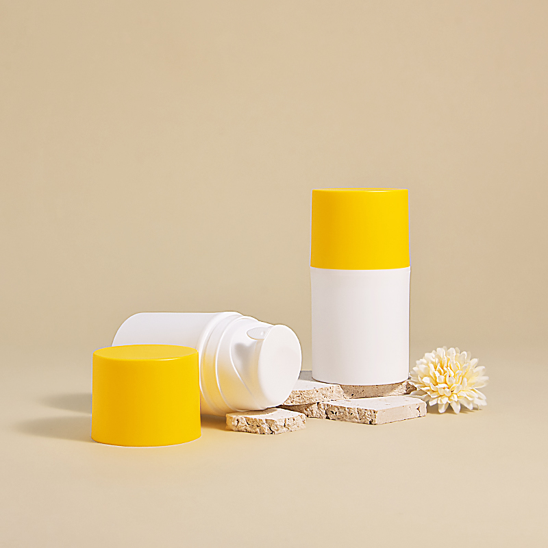 Plastic sunscreen lotion tube